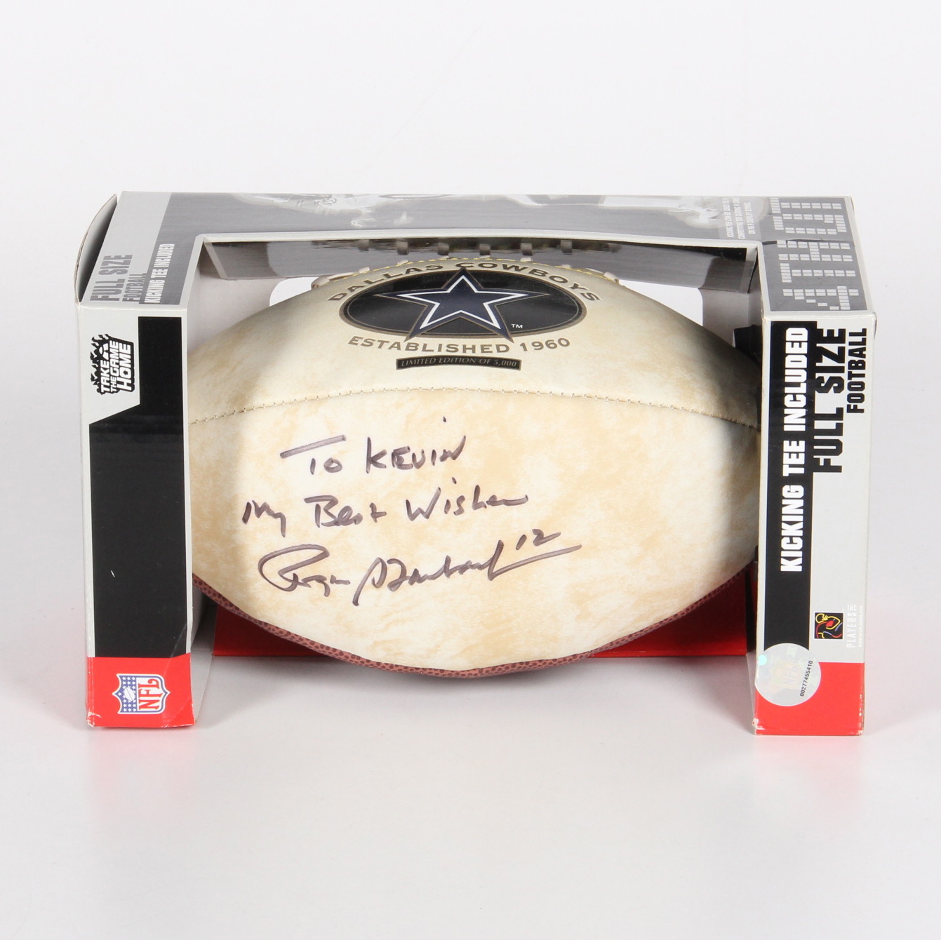 Roger Staubach Autographed Limited Edition Football