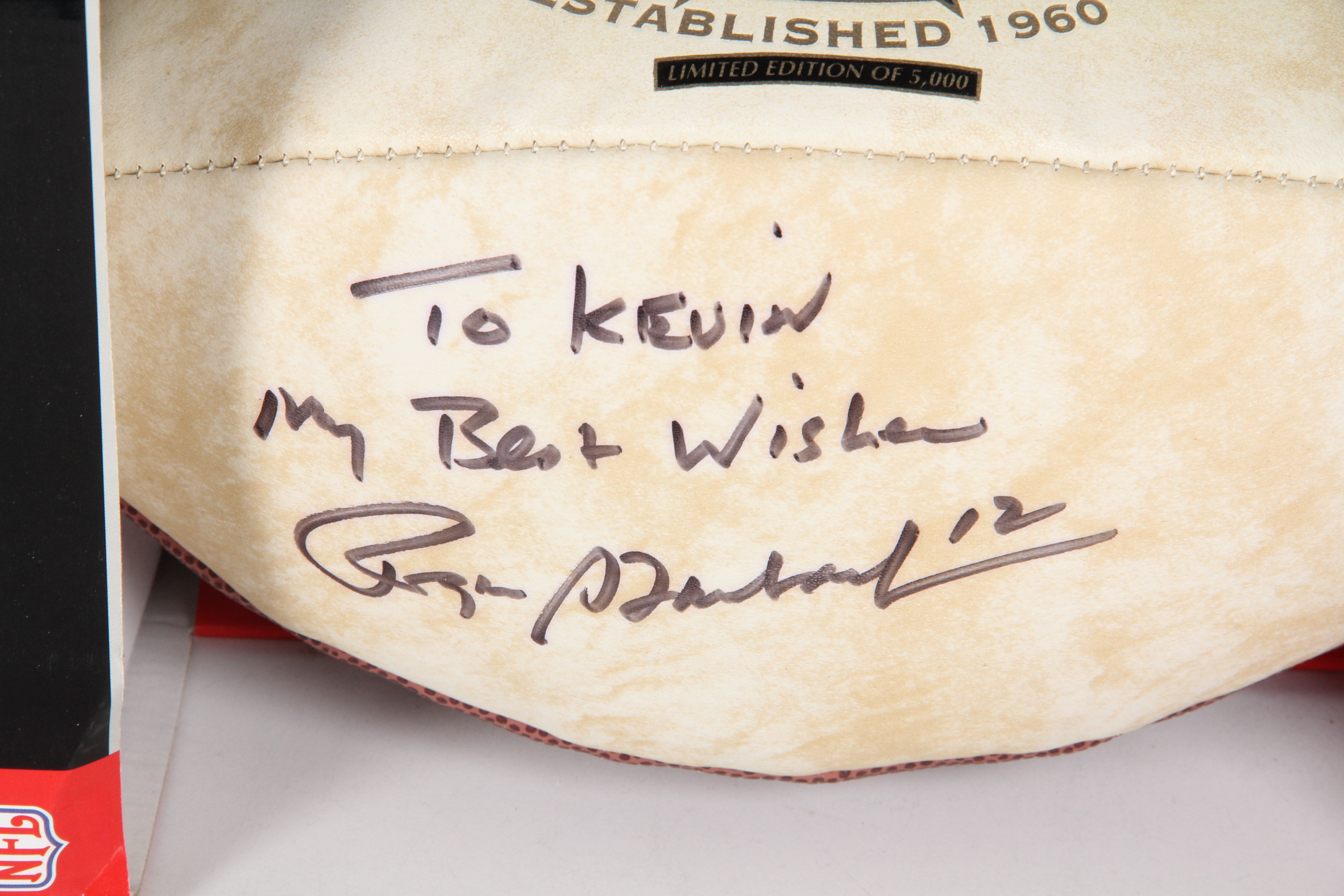 Roger Staubach Autographed Limited Edition Football