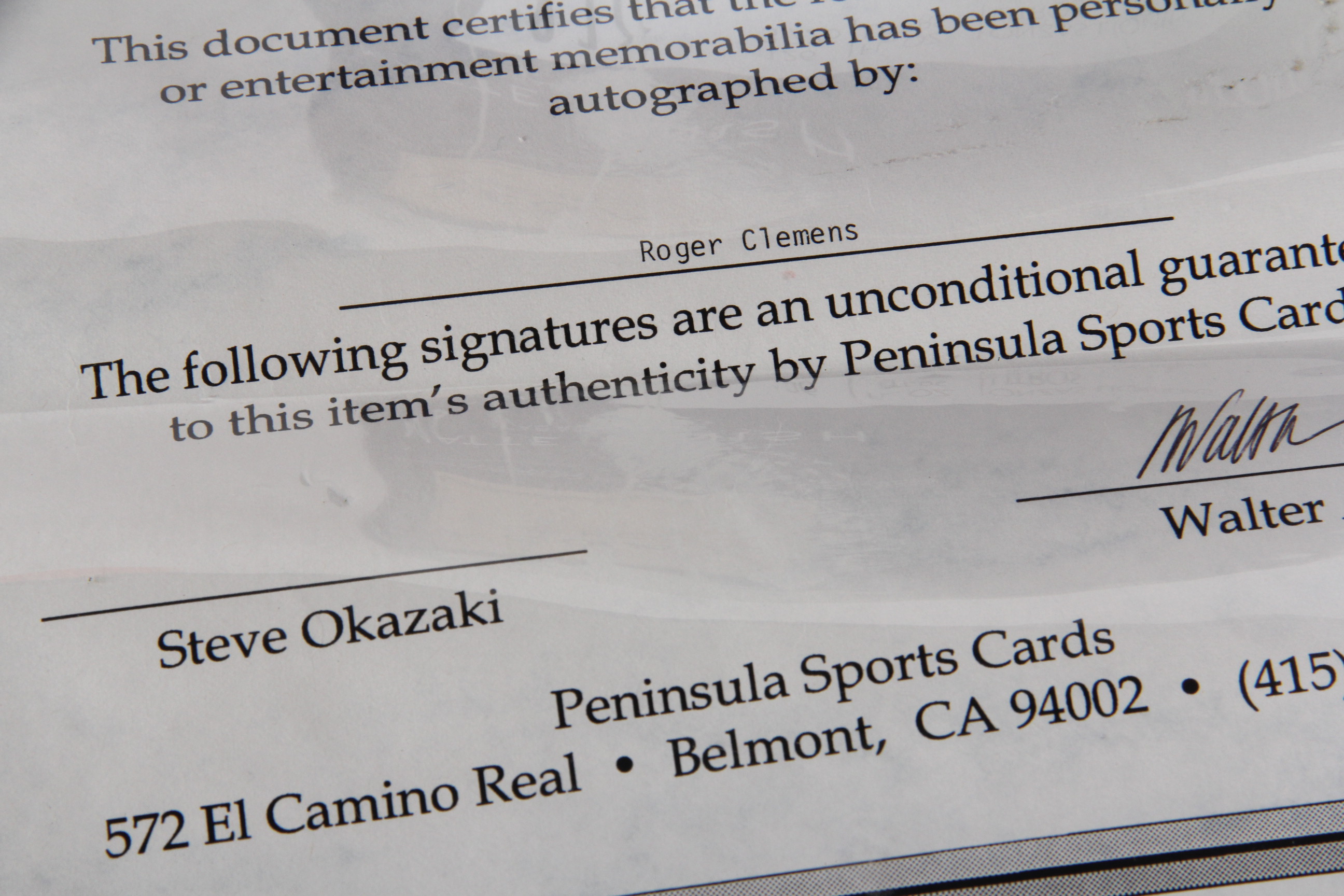 Roger Clemens Autographed Baseball Memorabilia