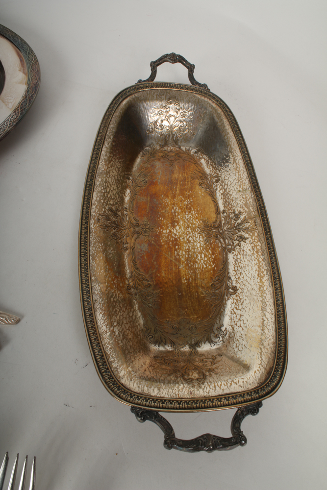 Collection of Vintage Silver Plate Serving Pieces