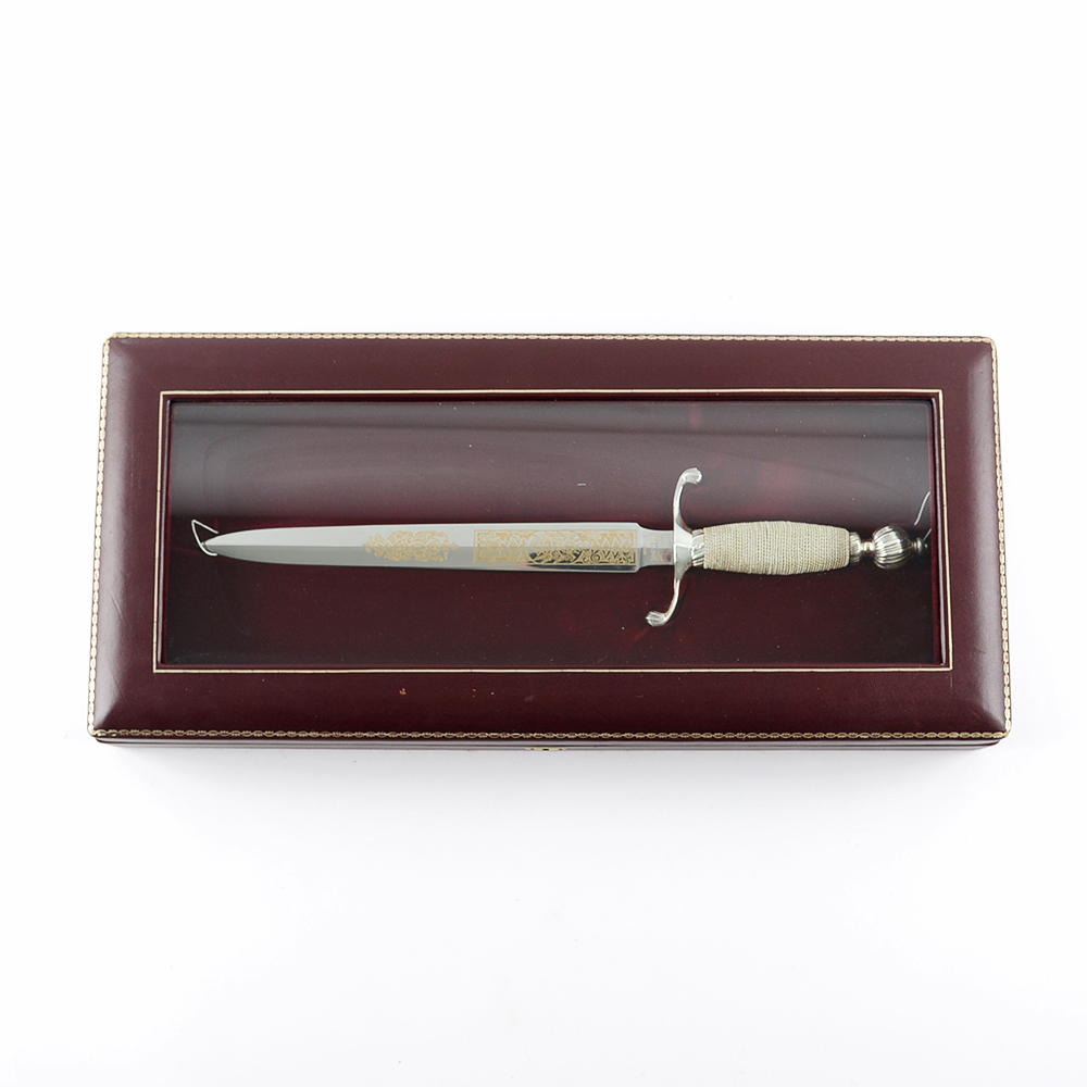Reproduction George Washington Sterling Silver Handle Presentation Dagger by Wilkinson Sword
