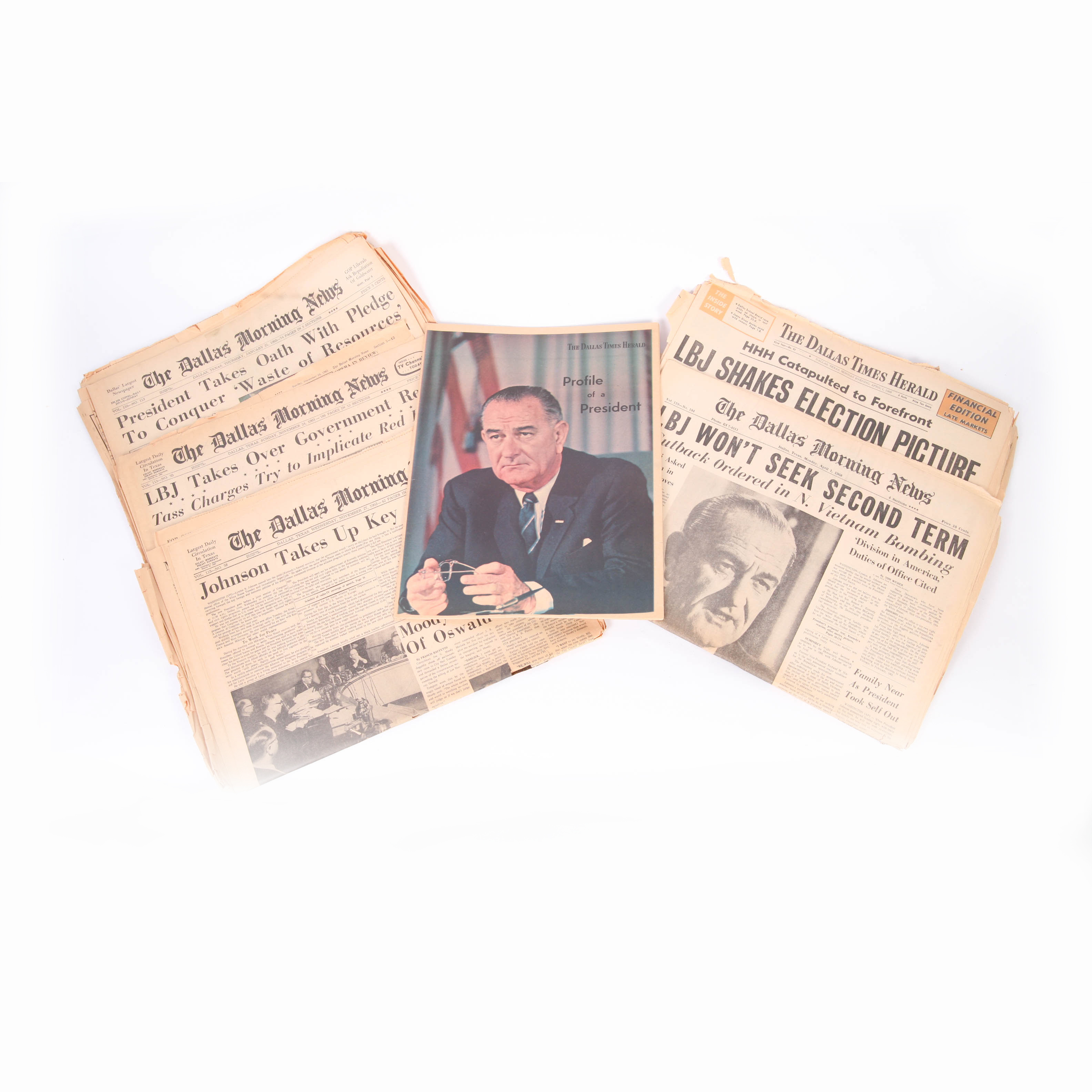 1960s Newspapers about Lyndon B. Johnson