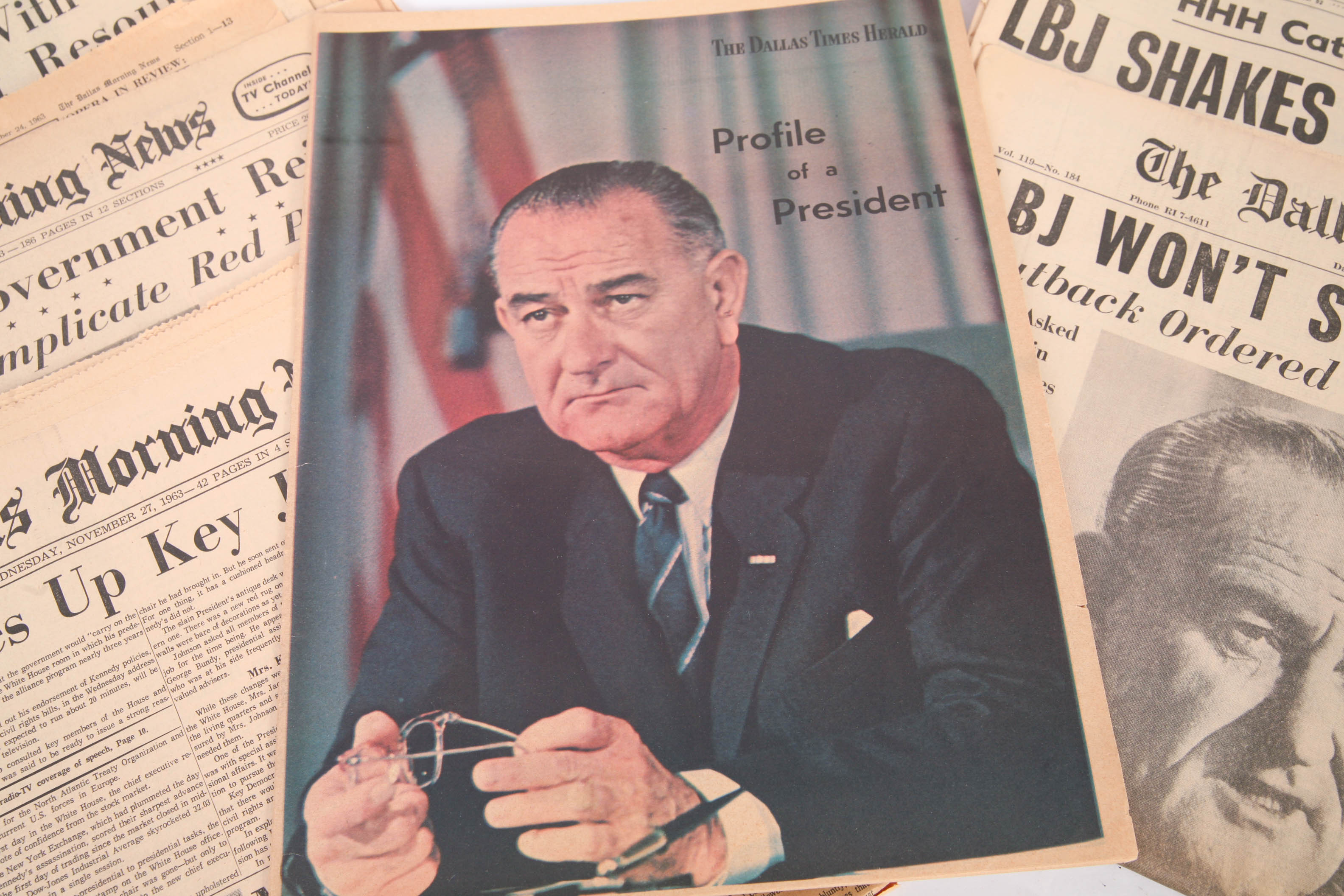 1960s Newspapers about Lyndon B. Johnson