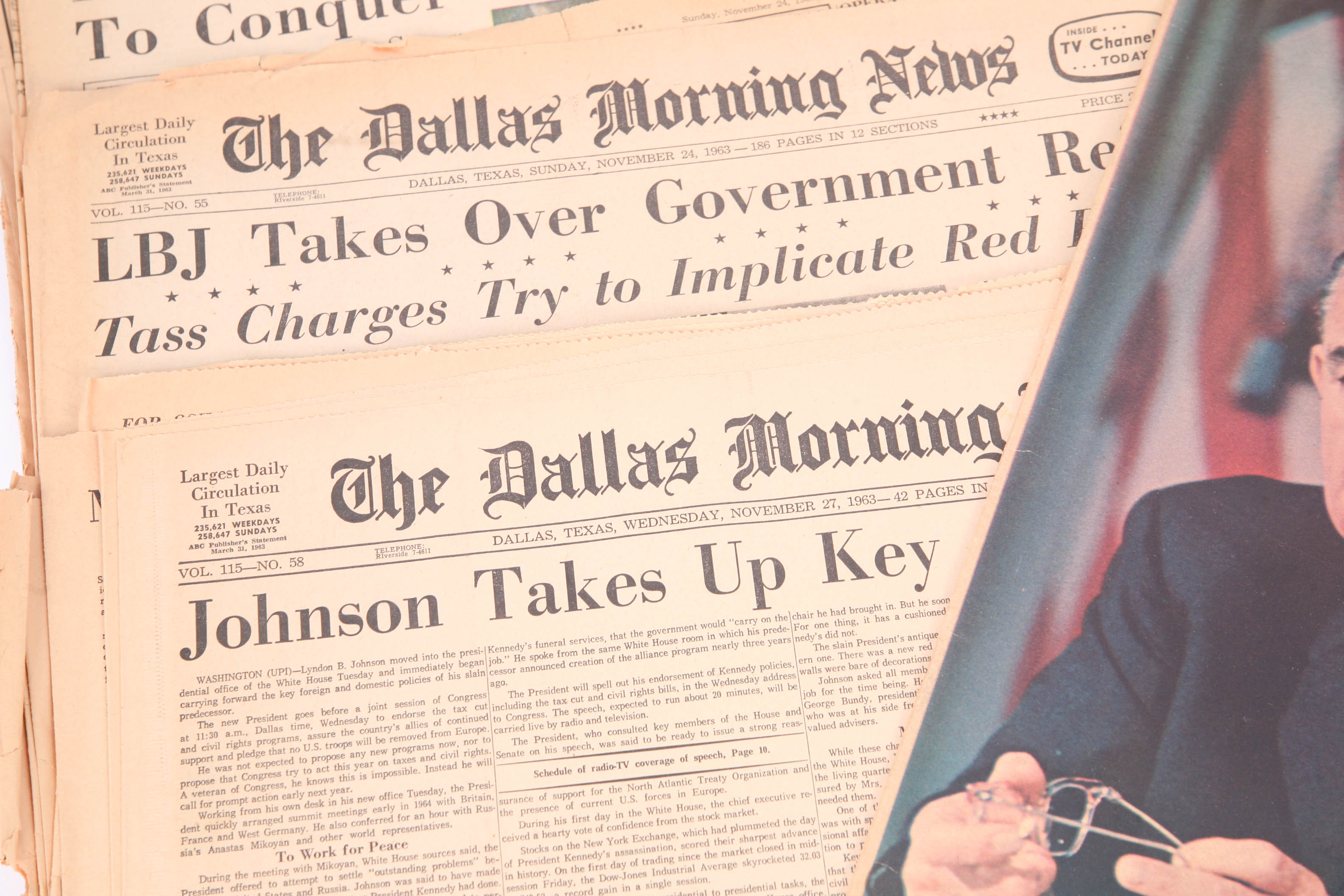 1960s Newspapers about Lyndon B. Johnson