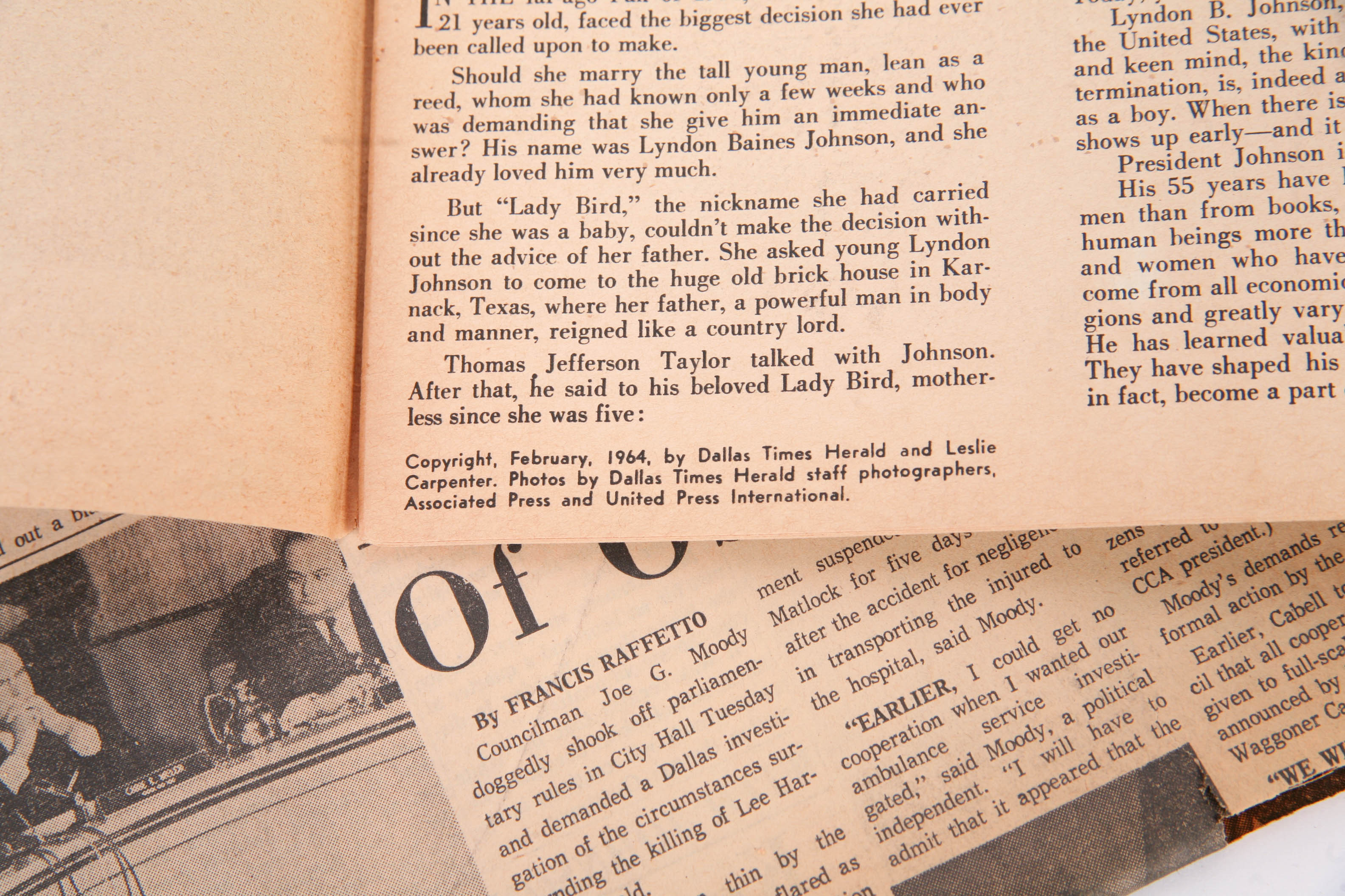 1960s Newspapers about Lyndon B. Johnson