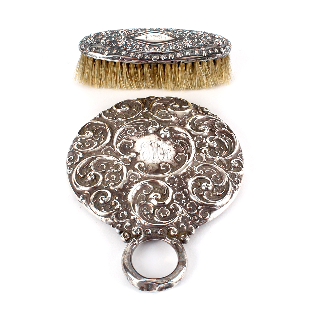 Weighted Sterling Silver Vanity Pair