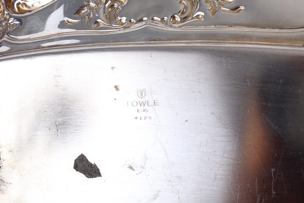 Silver Plated Footed Trays and Small Dishes