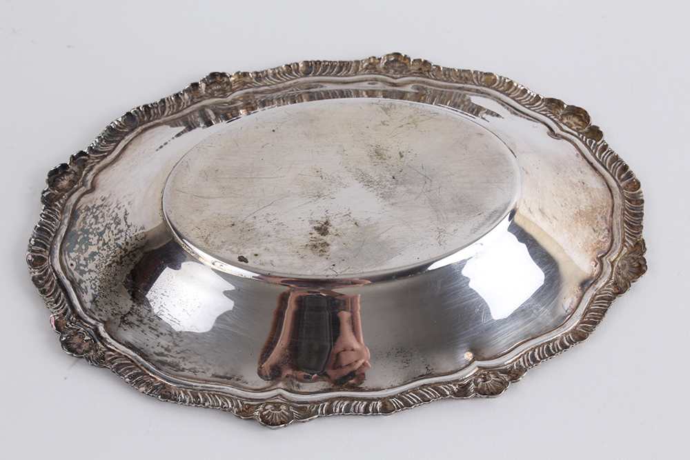 Silver Plated Footed Trays and Small Dishes