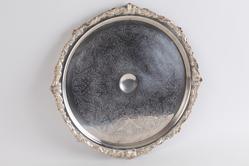Silver Plated Platters Featuring a Large Reed & Barton