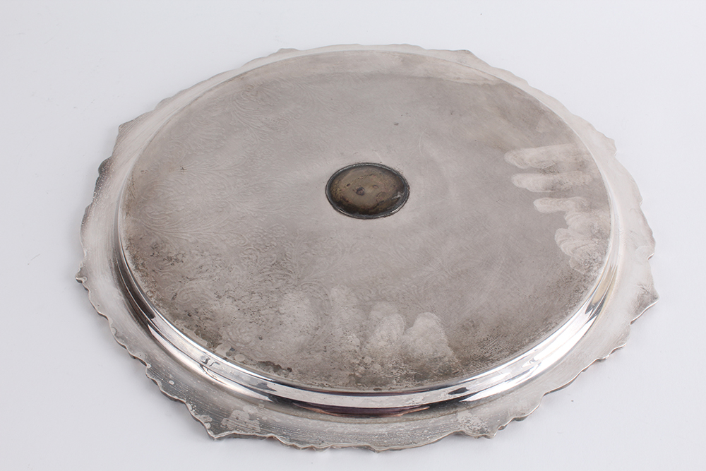 Silver Plated Platters Featuring a Large Reed & Barton
