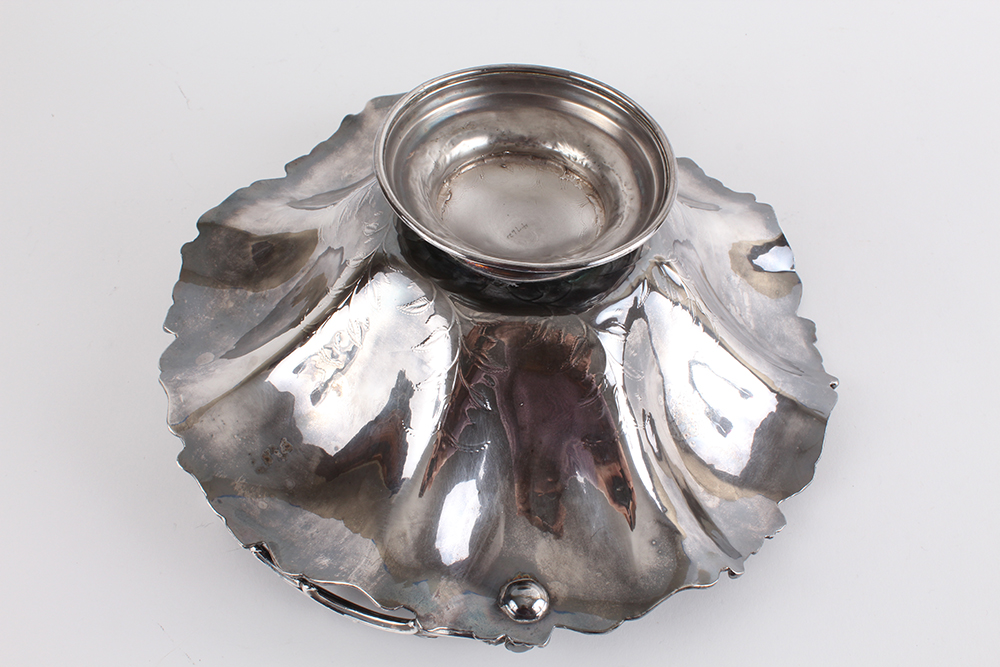 Trio of Ornate Silver Plated Serving Bowls