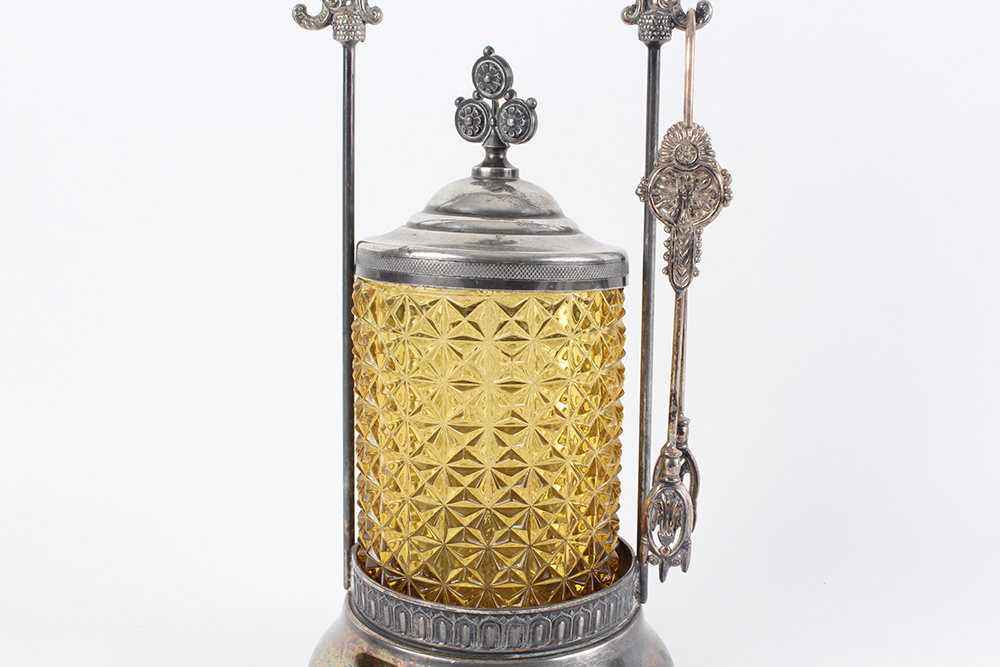 Monarch Silver Company Triple Silver Plated Pickle Castor