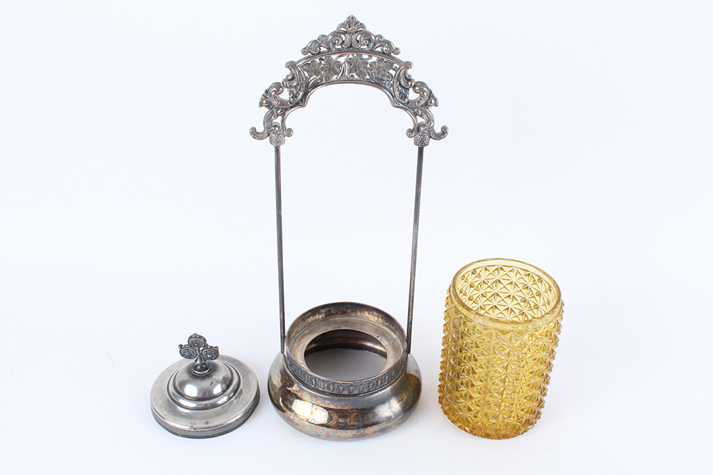 Monarch Silver Company Triple Silver Plated Pickle Castor