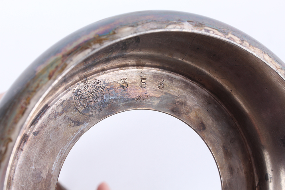 Monarch Silver Company Triple Silver Plated Pickle Castor