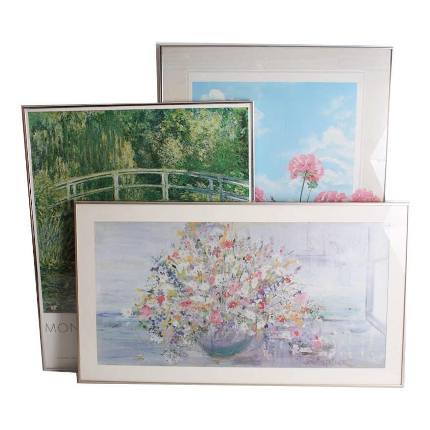 Collection of Framed Offset Lithograph Prints