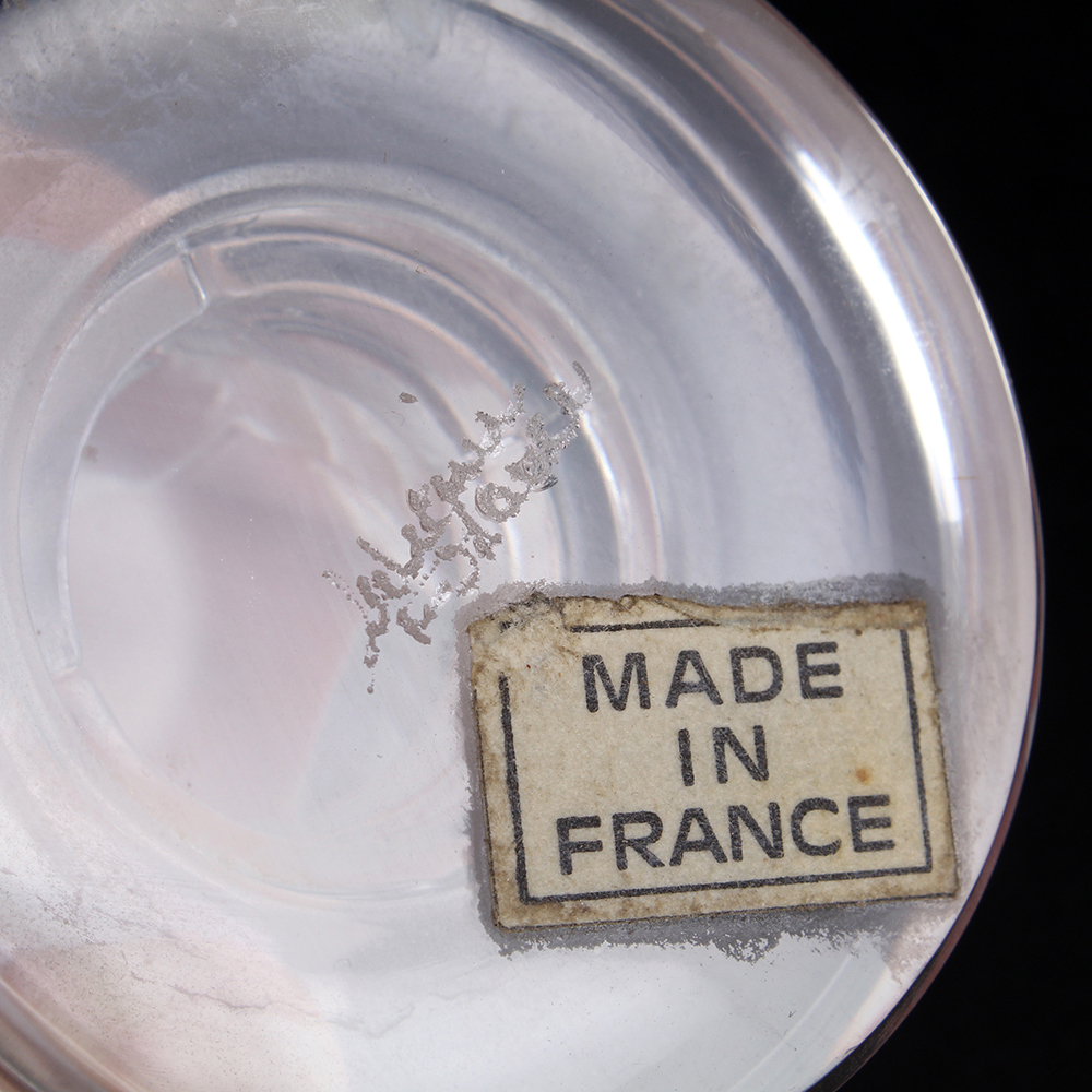 Lalique Crystal Sparrow and Quail Figurines