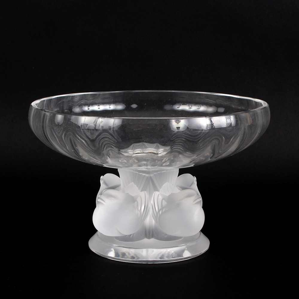 Lalique Crystal Nogent Pedestal Bowl