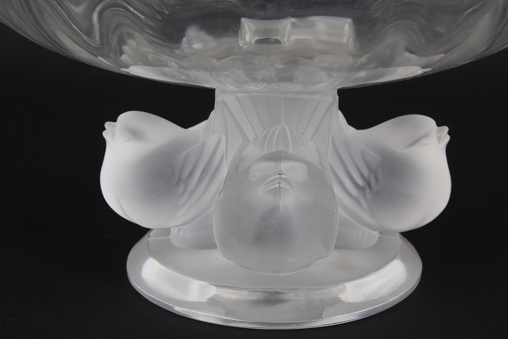 Lalique Crystal Nogent Pedestal Bowl