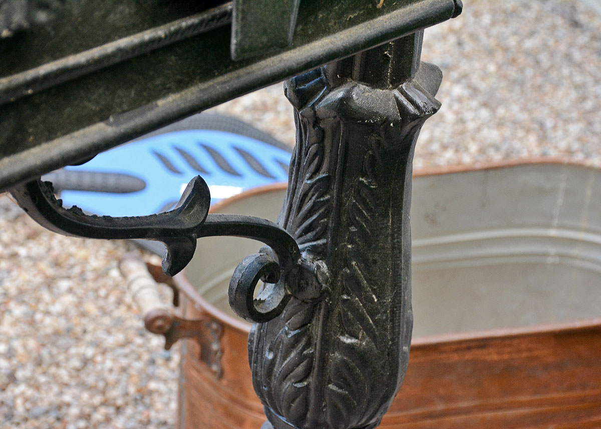 Black Cast Iron Horse Head Mailbox