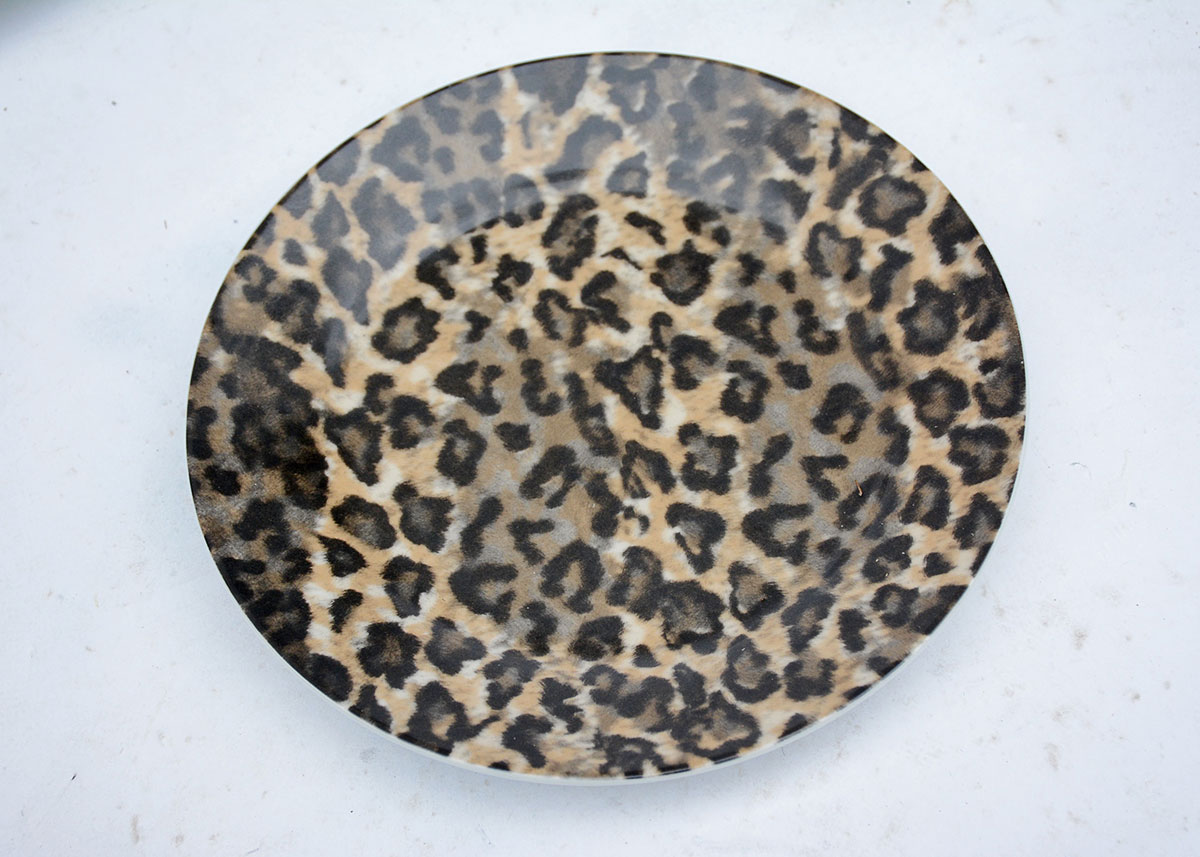 "Leopard" Tienshan Fine China Plate Set for Four