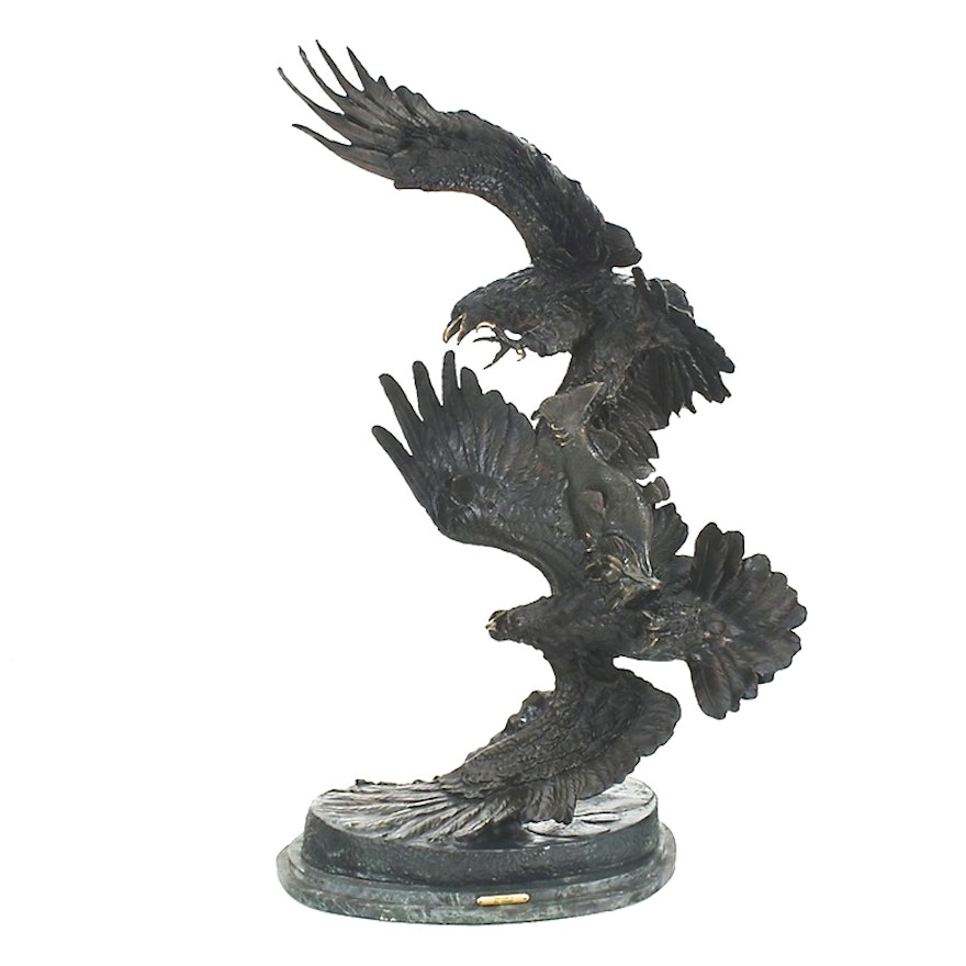 Bronze Double Eagle "Survival II" Signed Artist Proof Sculpture