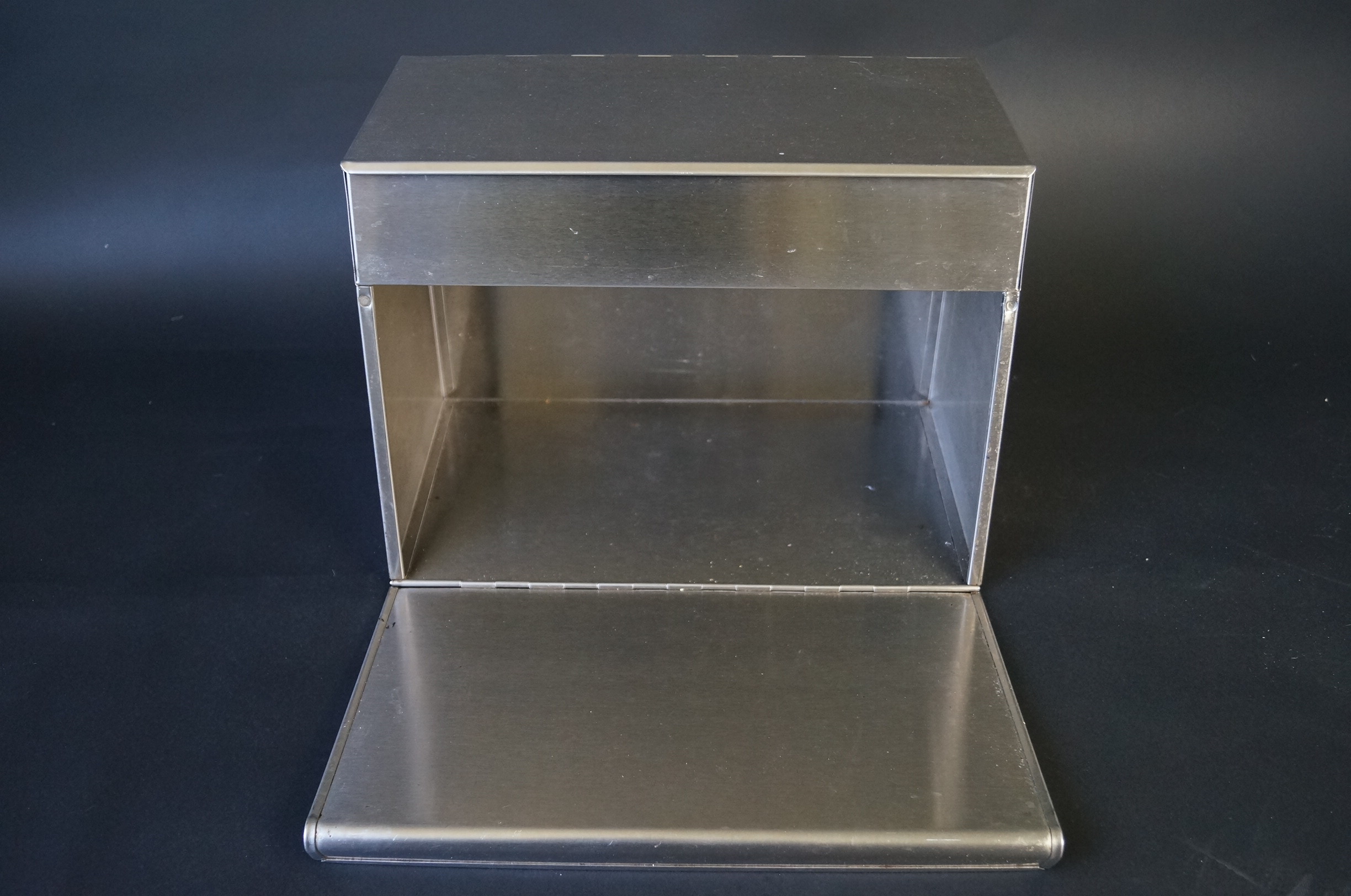 Modern Metal Bread Box and Napkin Holder