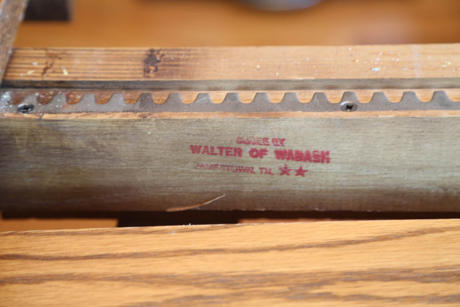 Amish-Made Oak Dining Table and Chairs with Two Leaves