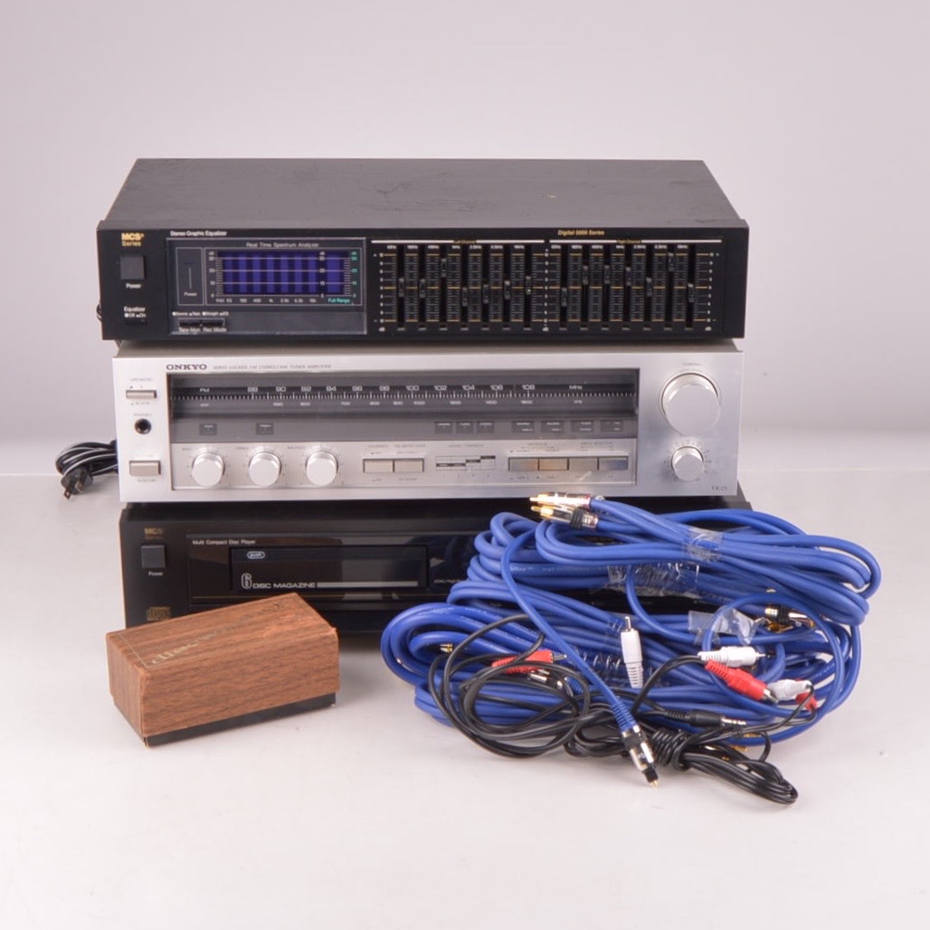 MCS Series Equalizer and CD Player with an Onkyo Amplifier