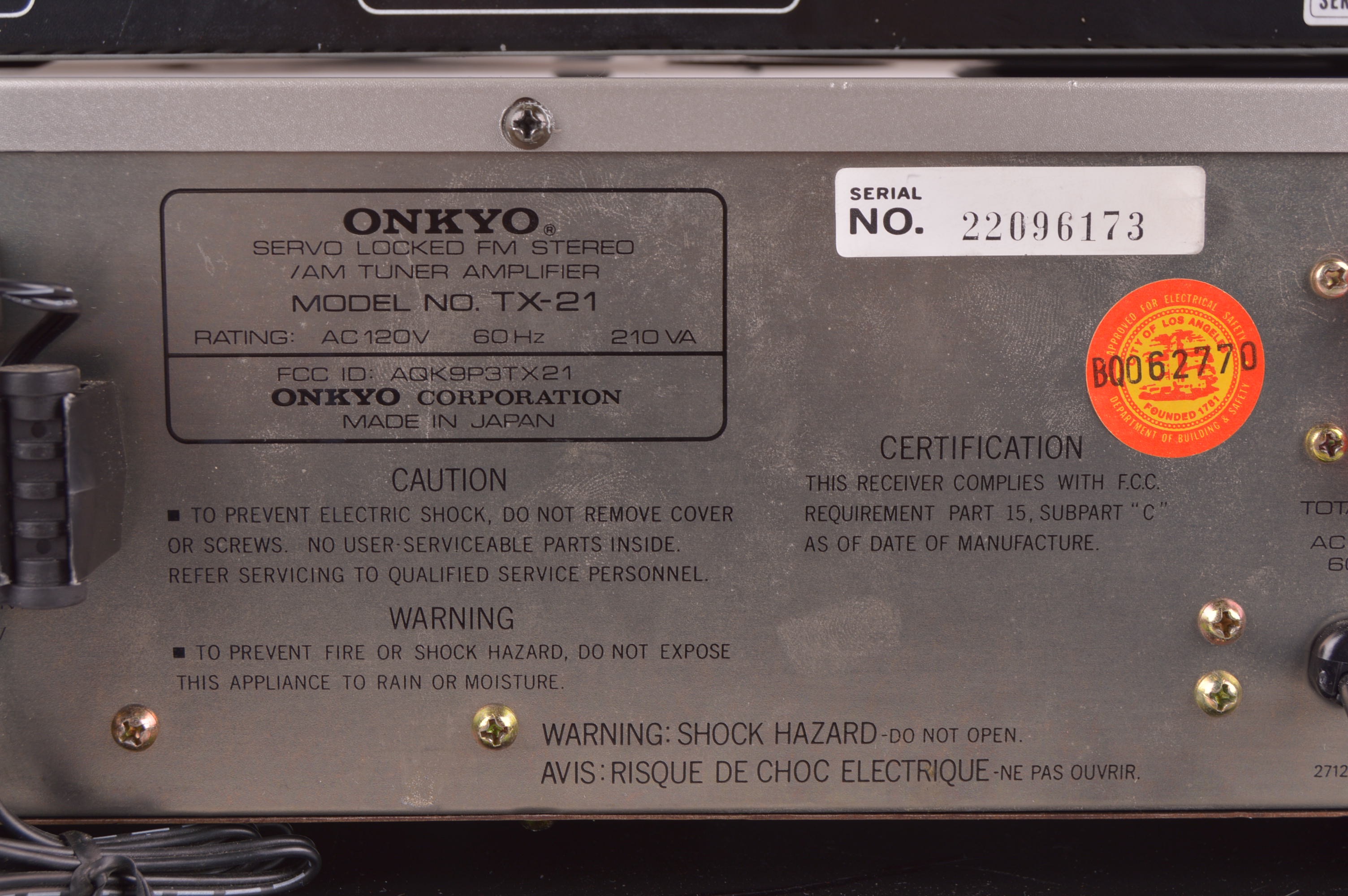 MCS Series Equalizer and CD Player with an Onkyo Amplifier