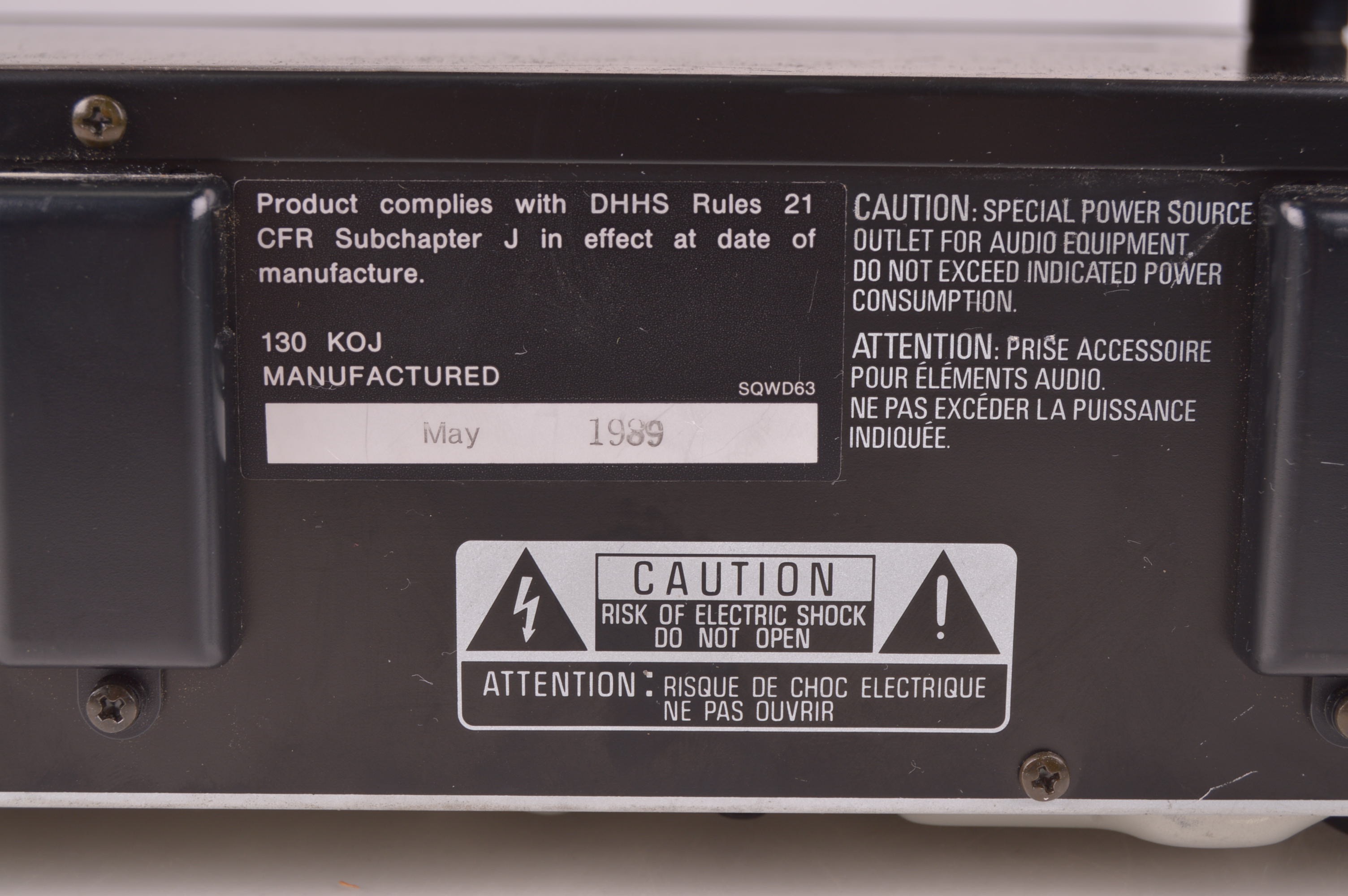 MCS Series Equalizer and CD Player with an Onkyo Amplifier