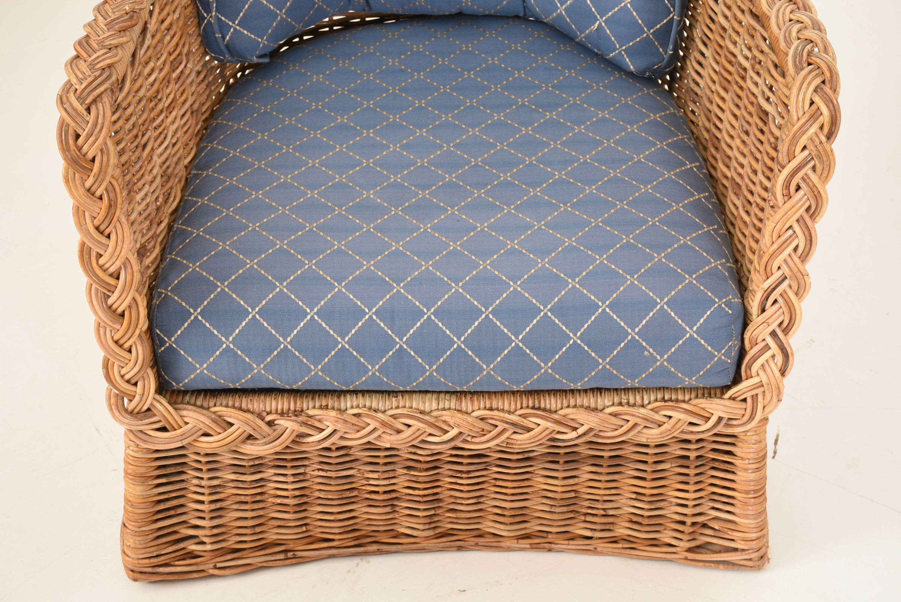 Woven Wicker Accent Chairs