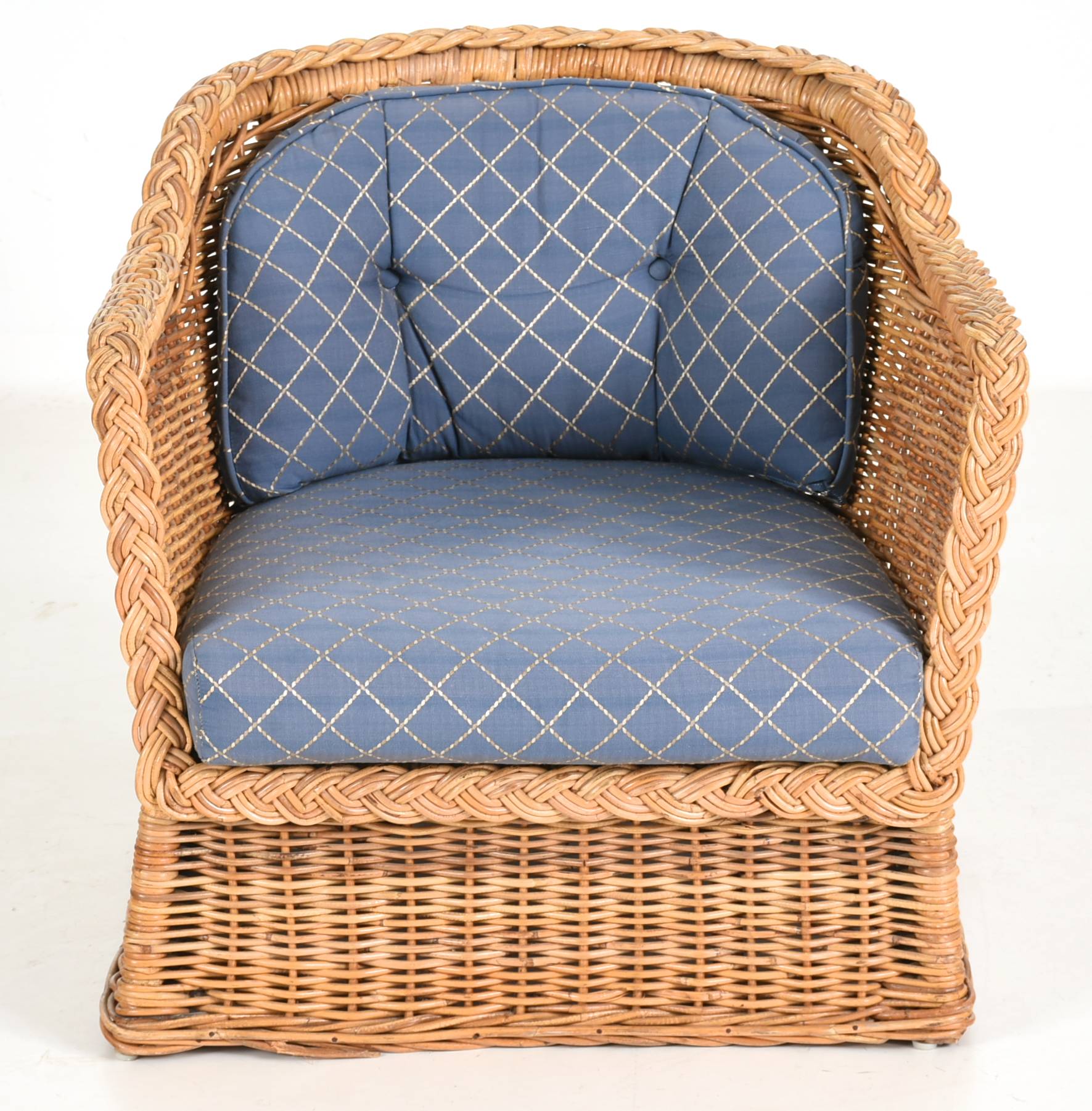 Woven Wicker Accent Chairs