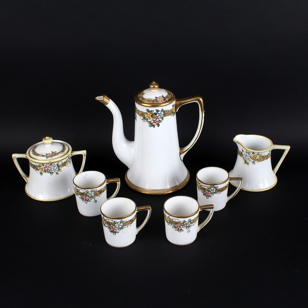 Hand Painted Nippon Chocolate Set