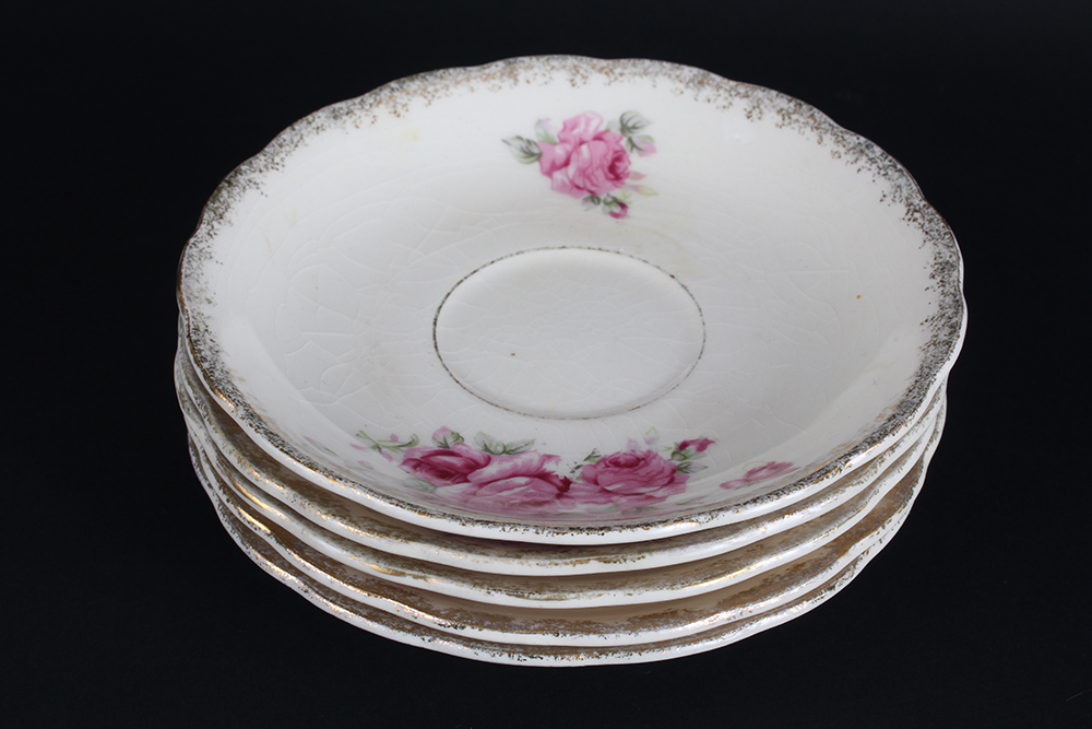 Two Sets of Porcelain Saucers