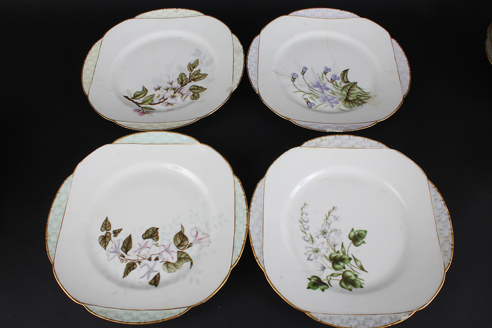 Haviland France Limoges Salad Plates and Footed Bowl
