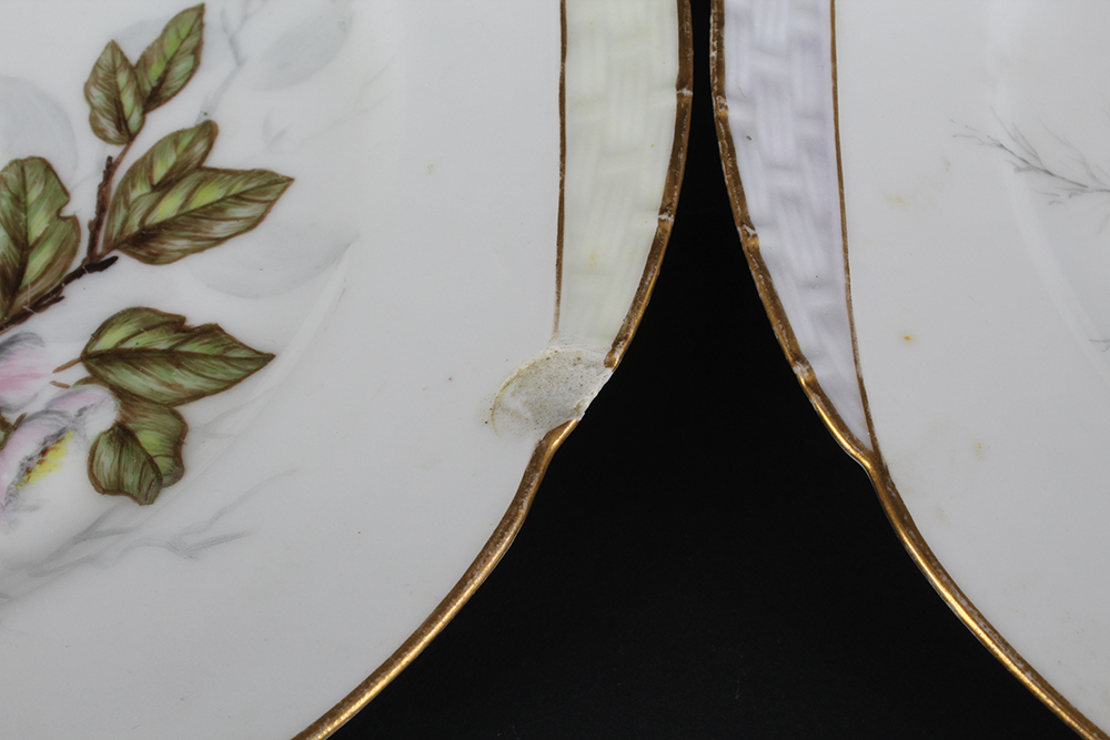 Haviland France Limoges Salad Plates and Footed Bowl
