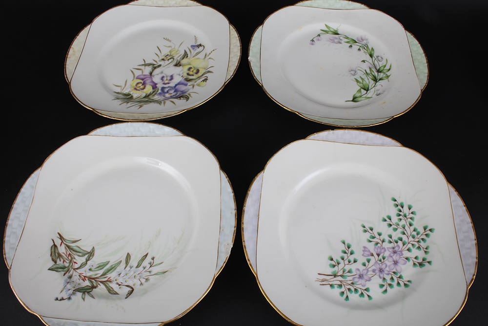 Haviland France Limoges Salad Plates and Footed Bowl