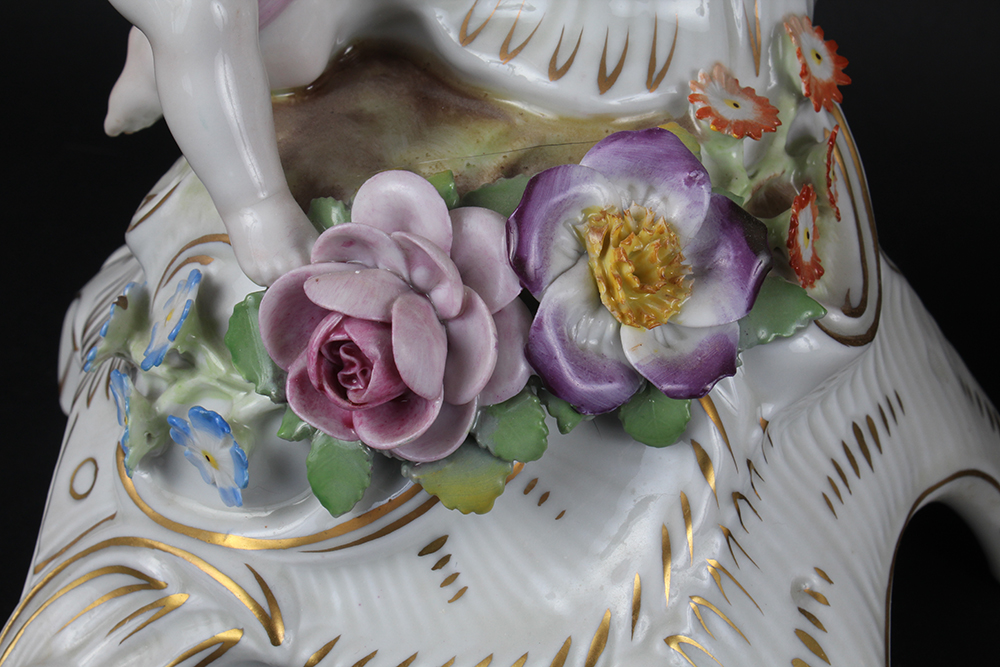 Antique German Porcelain Von Schierholz Candelabras