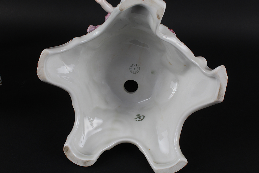 Antique German Porcelain Von Schierholz Candelabras