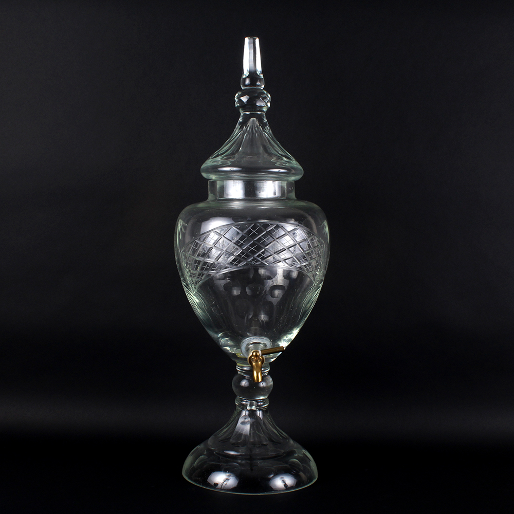 Antique Cut Glass Apothecary Drink Dispenser