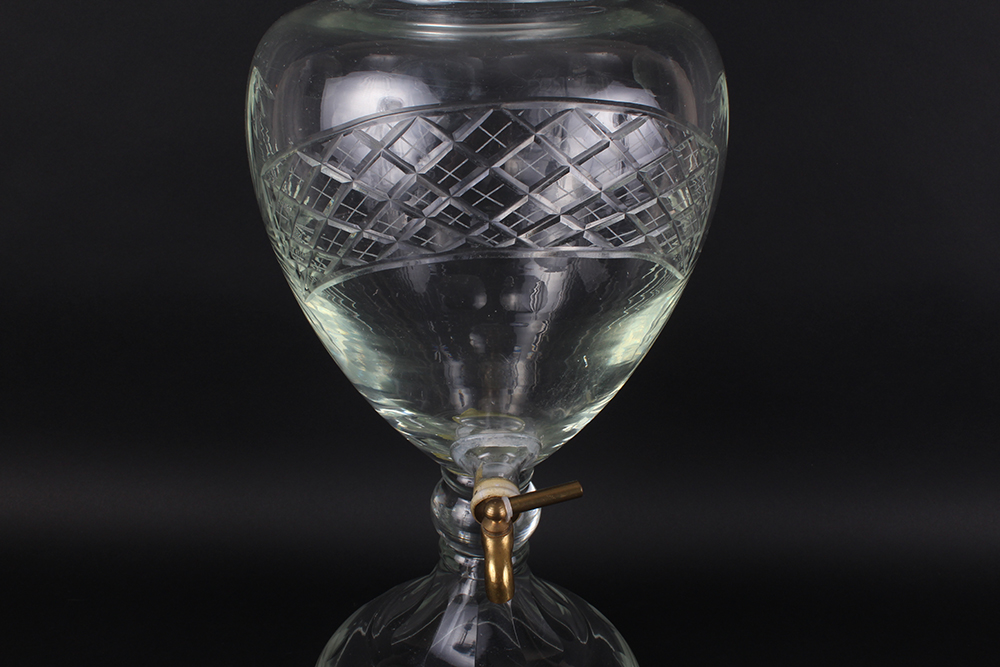 Antique Cut Glass Apothecary Drink Dispenser