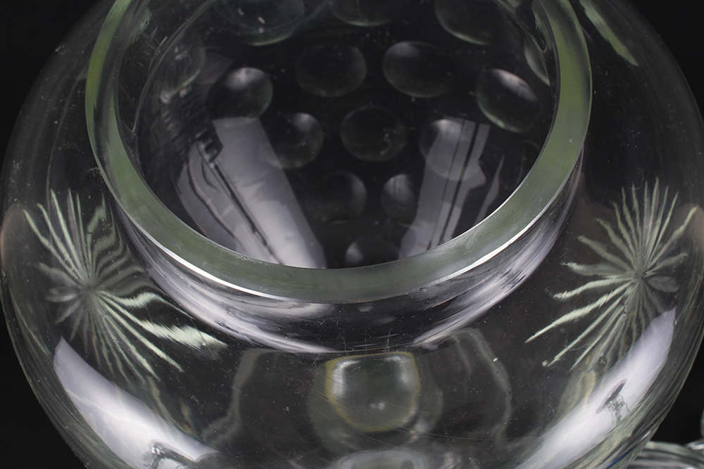 Antique Cut Glass Apothecary Drink Dispenser