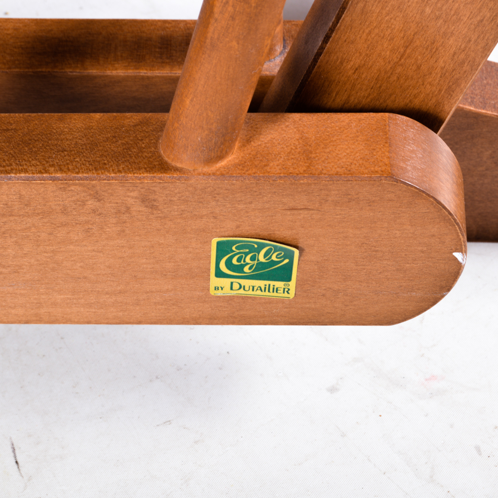 Eagle Dutailier Glider and Ottoman with Blue Cushions