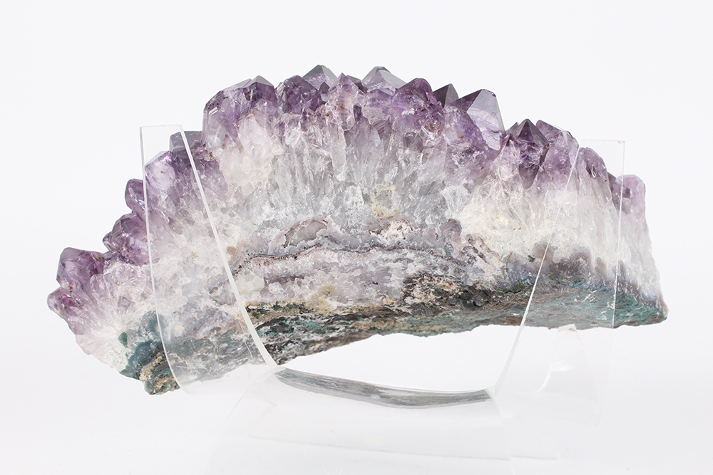 Sliced Amethyst Geode with Stand