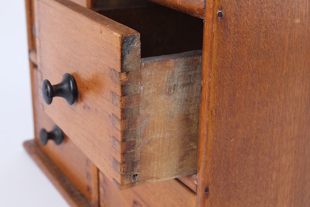 Antique Pine Eight Drawer Spice Box