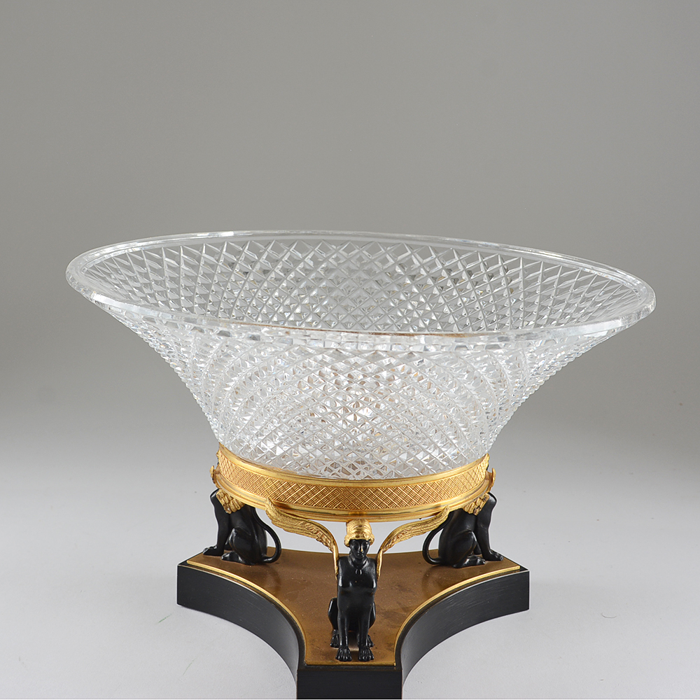 French Empire Egyptian-Style Centerpiece Bowl