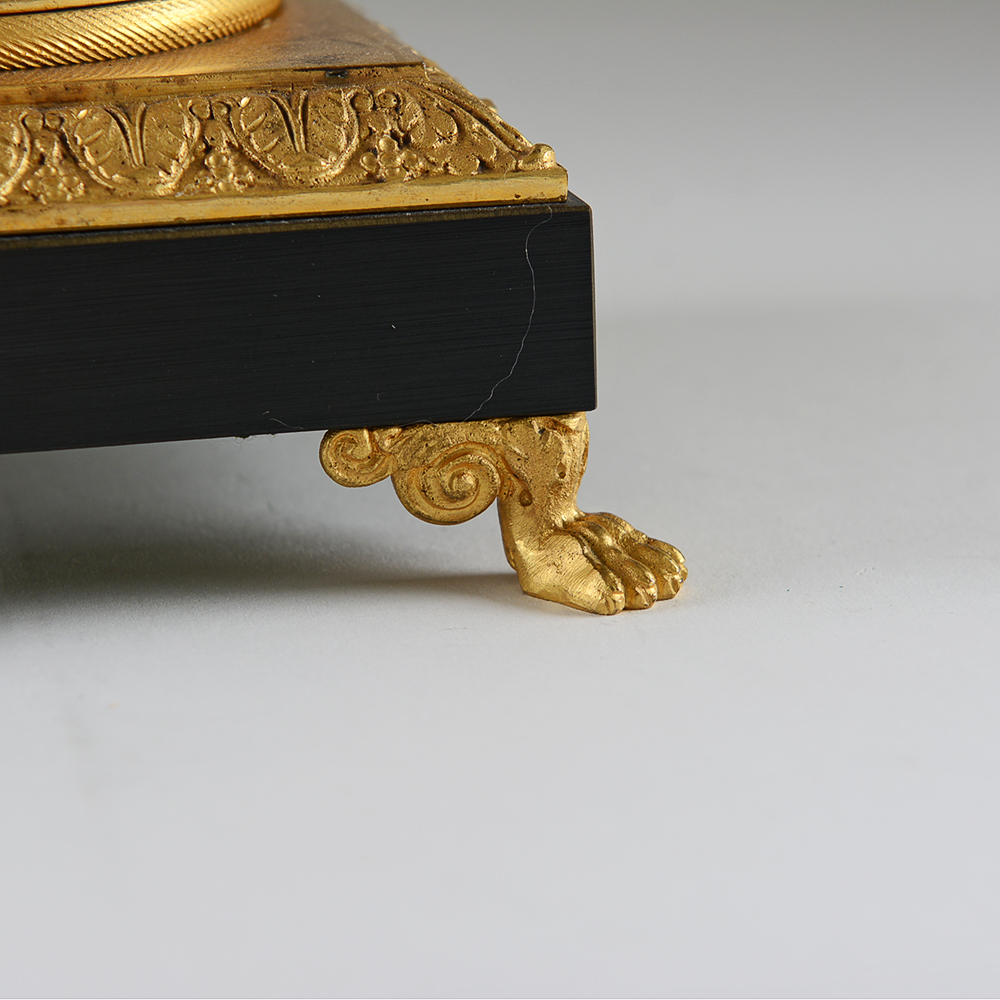 Pair of Fire-Gilded French Empire Candelabra