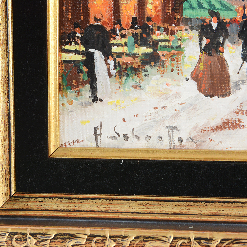 Paris Winterscene Oil on Canvas