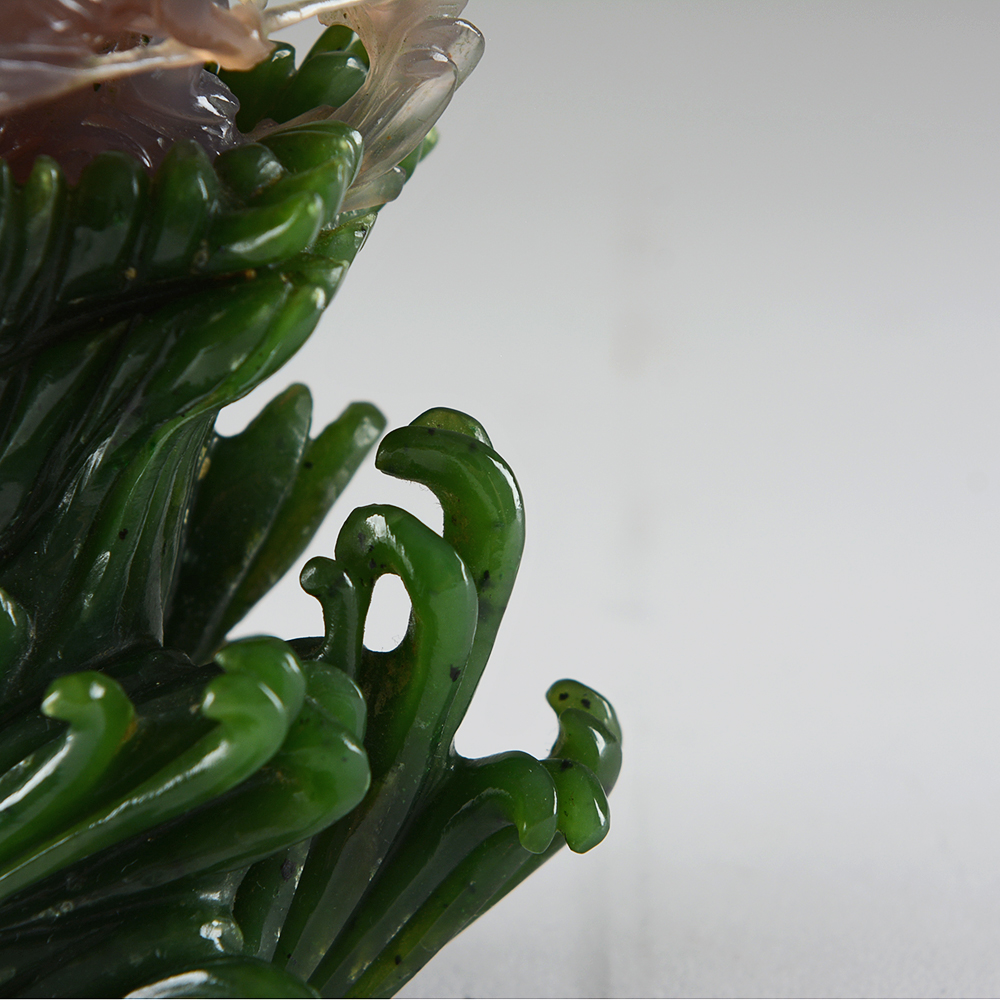 Carved Stone Sculpture and Base