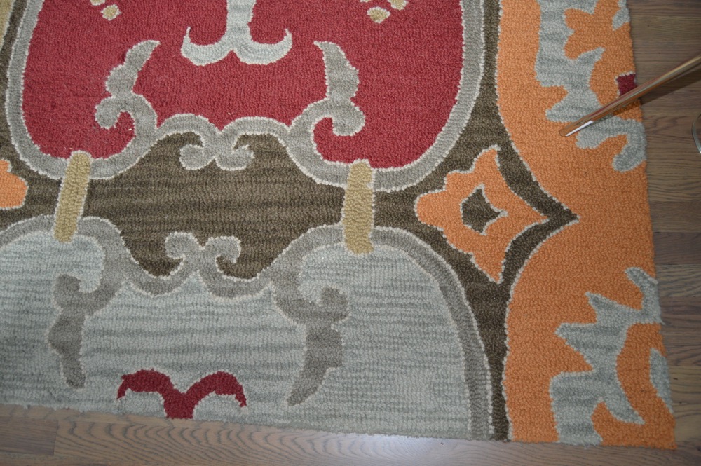 Colorful Contemporary Machine Made Floral Area Rug